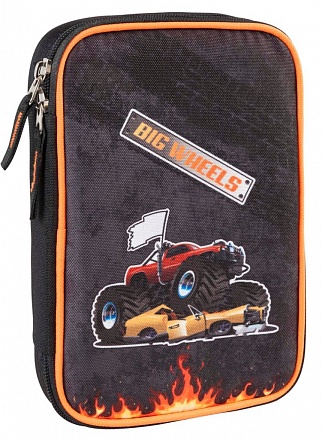 Пенал с канцтоварами Большие колеса 